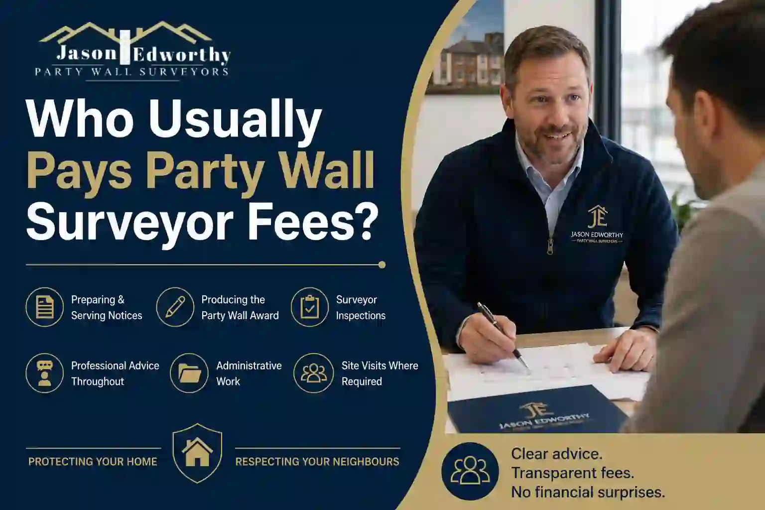 Who Usually Pays Party Wall Surveyor Fees Rawtenstall?